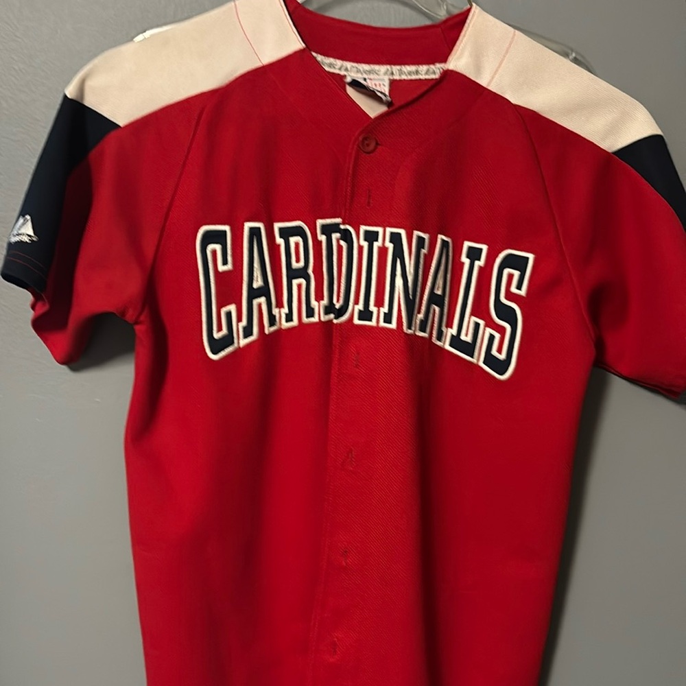St Louis Cardinals button up jersey